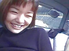 Two Japanese Girls in a Car