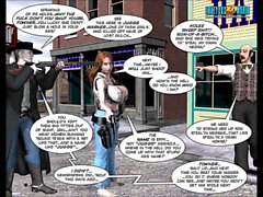 3D- Comic. Sechs Gewehr Sisters . Episode 5