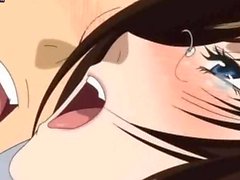 Sexy anime hooker rides huge dong