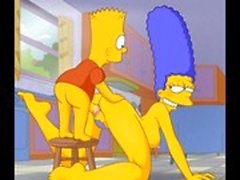 Simpsons Porn # 1 Bart fuck Marge Karikatür Porno HD