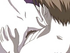 Anime milf hottie gets a cock in her asshole