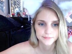 Blonde teen Sierras first erotic masturbation video