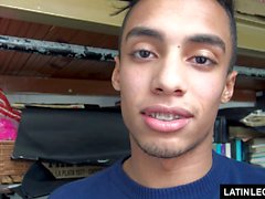 LatinLeche - Latin Boy with Braces take messy facial