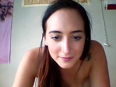 Tesão Brunette Webcam pintainho Masturbação