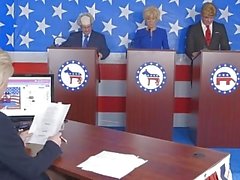 Donald trump y hillary clinton jodiendo bernie sanders y megan parody