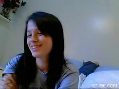 nova bonita adolescente conversa e Masturbation