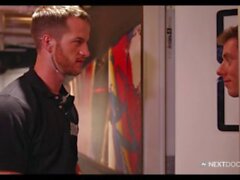 NextDoorBuddies - Straight Security Guard Seduced By Gay Friend Justin Matthews