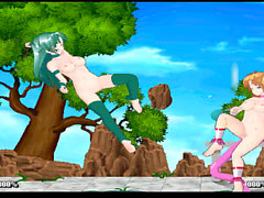 Lesbian wrestling, fight game