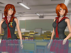 Visual novel, redhead