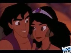 Disney porno videosu Aladdin Yasemin lanet