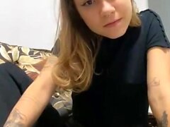 Curly Blonde Teen Records Solo Dildo Masturbation More at