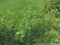 slovak amateur girl in nature