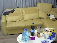 Amateur teen threesome blowjob