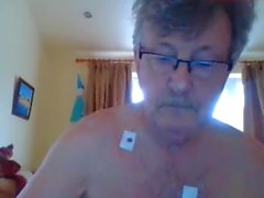 grand-père cum sur webcam