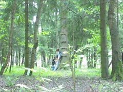 ama couple blowjob in the forest