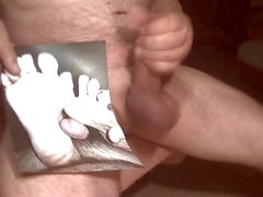 Tribute for gotfeet - cumshot on feet and dick