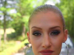 POV - Ficken Sie Ihren zierlichen sexy Rivalen Tiffany Tatum im Freien