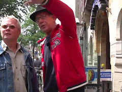 prostituée d'Amsterdam obtient jizzed par les touristes