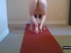 mothers naked yoga session