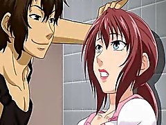 Hentai brunette gets her wet pussy pumped deep by guy
