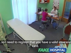 FakeHospital Short haired hottie has no insurance but a very tight pussy