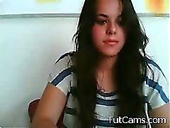 De l'étudiante mignon masturber sur cam