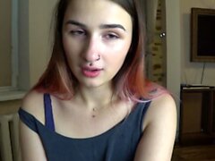 Brünette Solo -Webcam Masturbation