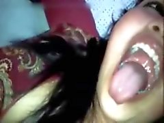 Latina loves to swallow a load