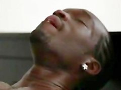 Awesome XXL thick hung black cock face fucks then raw fucks smooth boy