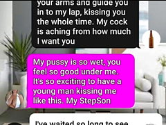 Sexy MILF und Sohn ficken auf ihrem Sofa Sexting Rollenspiel