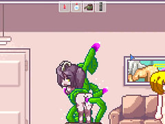 Cartoon futanari, futa, pixel