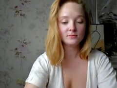 Solo Amateur Blonde jugendliche hausgemachte Muschi -Masturbation