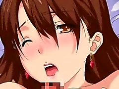 Lascive Anime wird Brustwarzen geleckt