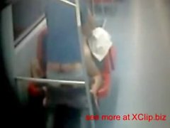 Midnight Sex on the Subway, Real Video of Brazilian Couple Hardcore Sex right on the Train