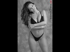 Katia Corriveau Black Thong bikini Reta