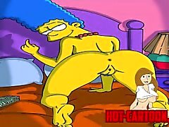 Sarjakuvahahmo Pornoa Simpsons pornoa Margen masturbate