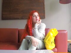 Innocente Redhead Latina ingannata nel casting di modelli finti