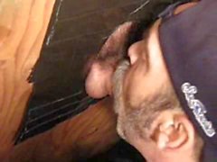 hot gloryhole cock sucked