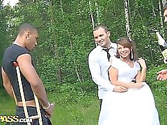 Групповой секс на свадьбе при ДП